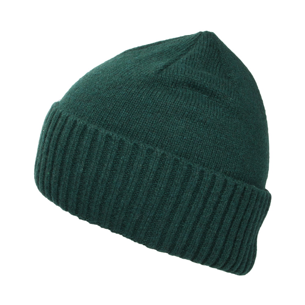 Gorro Beanie Brodeo de lana reciclada de Patagonia - Verde Oscuro