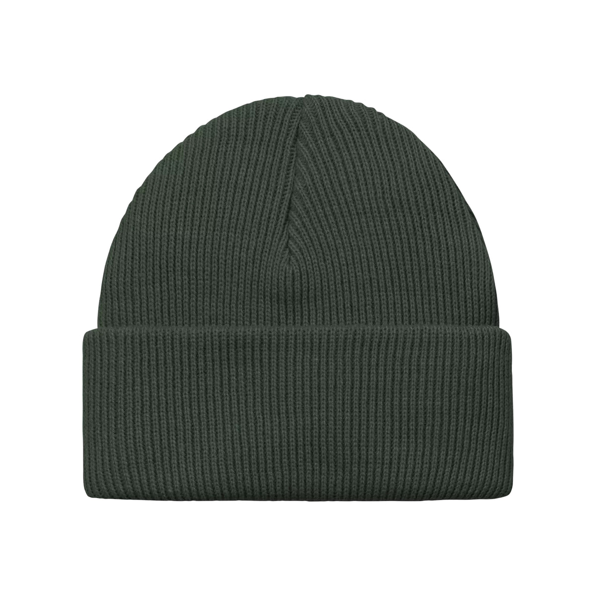 Gorro Beanie Gordan reciclado con vuelta de Carhartt WIP - Verde Musgo Oscuro