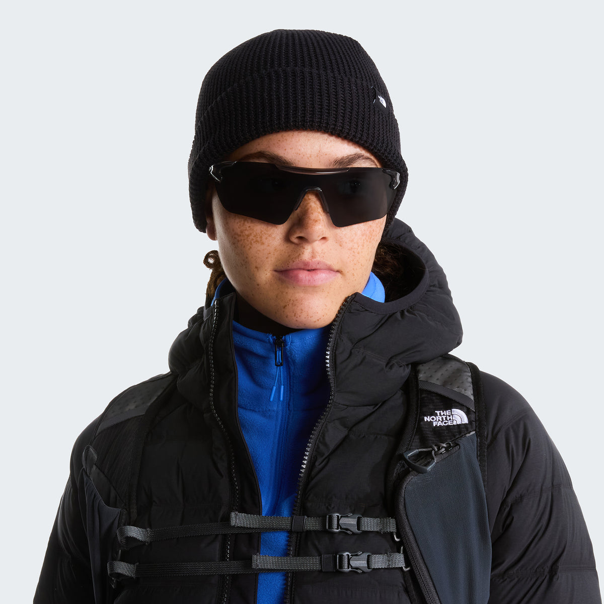 Gorro Beanie TNF pescador punto gofre de The North Face - Negro