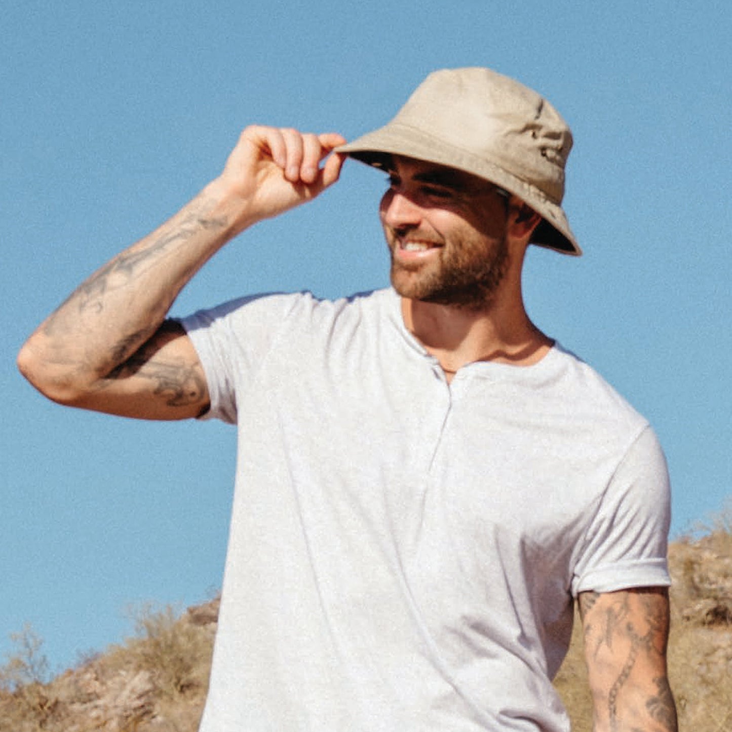 Sombrero de pescador de algodón Kaki al por mayor