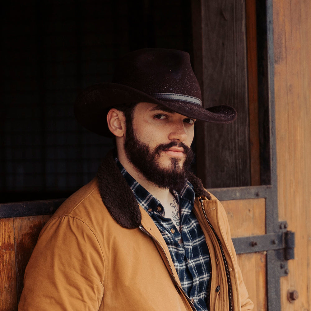 Sombrero flexible Outback de Jaxon & James Marrón al por mayor