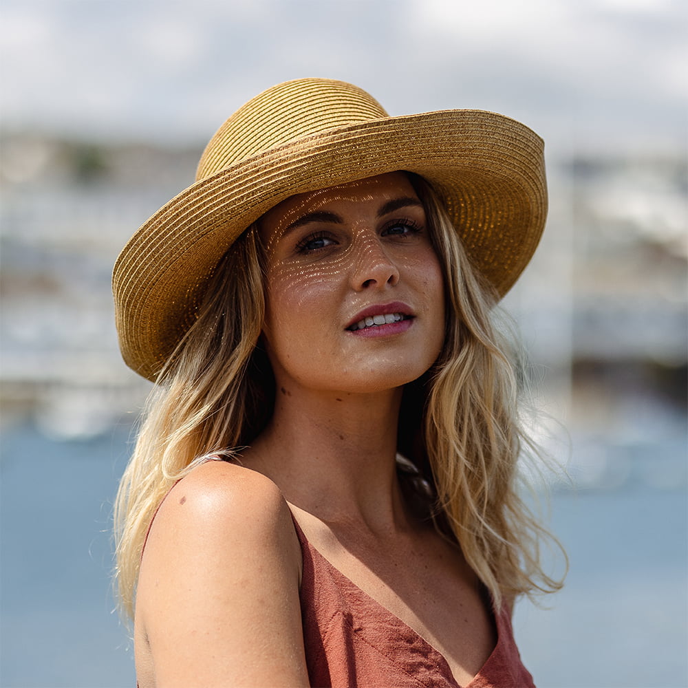 Sombrero de Sol Traveller plegable para mujeres de sur la tête - Tostado