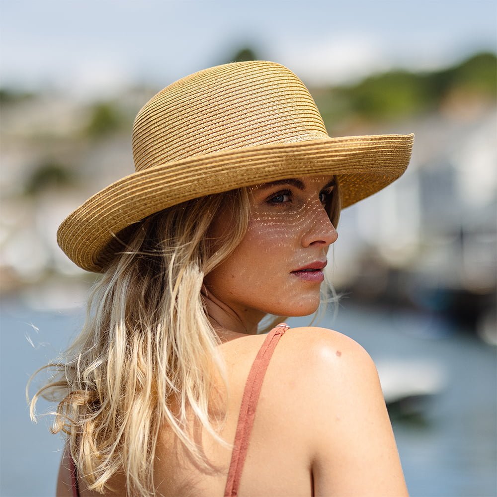 Sombrero de Sol Traveller plegable para mujeres de sur la tête - Tostado