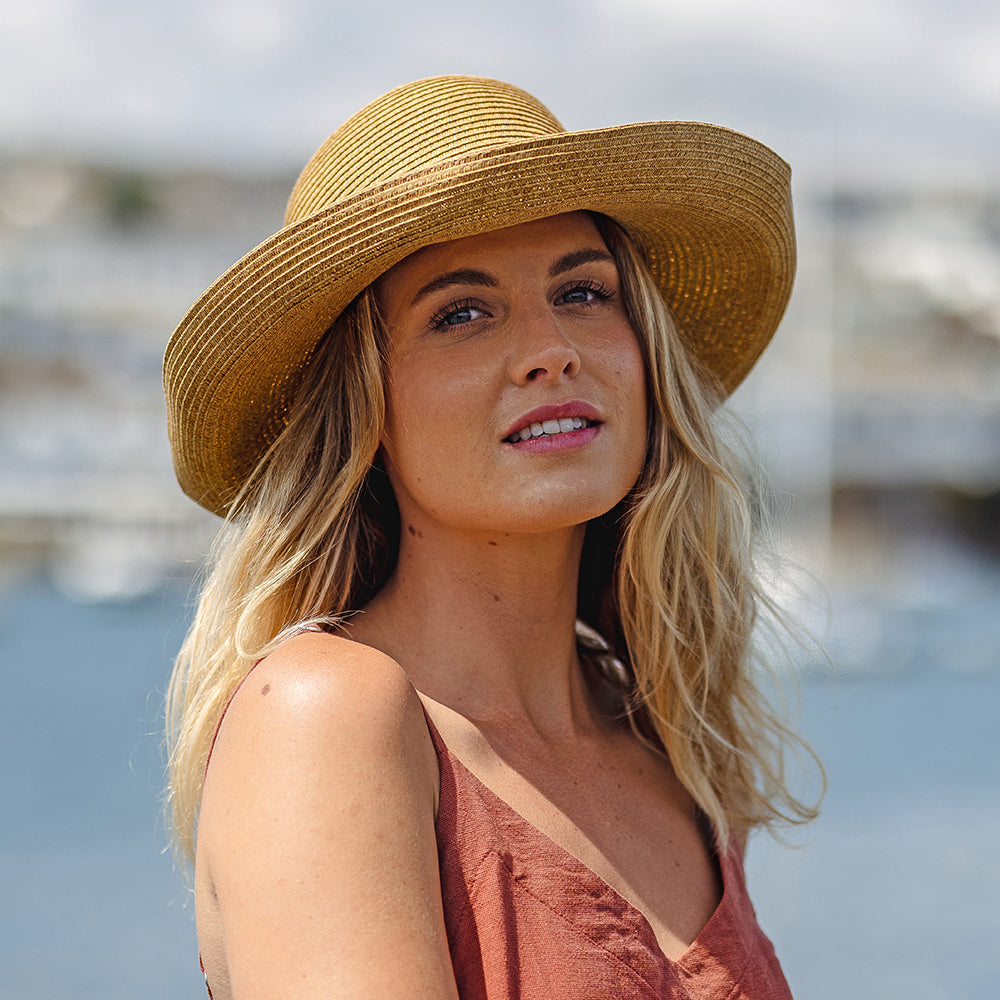Sombrero de Sol Traveller plegable para mujeres de sur la tête - Tostado
