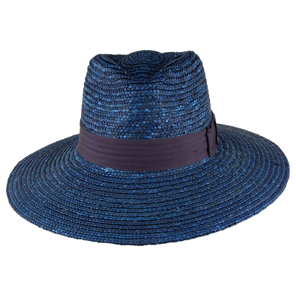 Sombrero de sol Joanna de paja de Brixton - Azul Oscuro