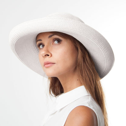 Sombrero de Sol Traveller plegable para mujer de sur la tête - Blanco