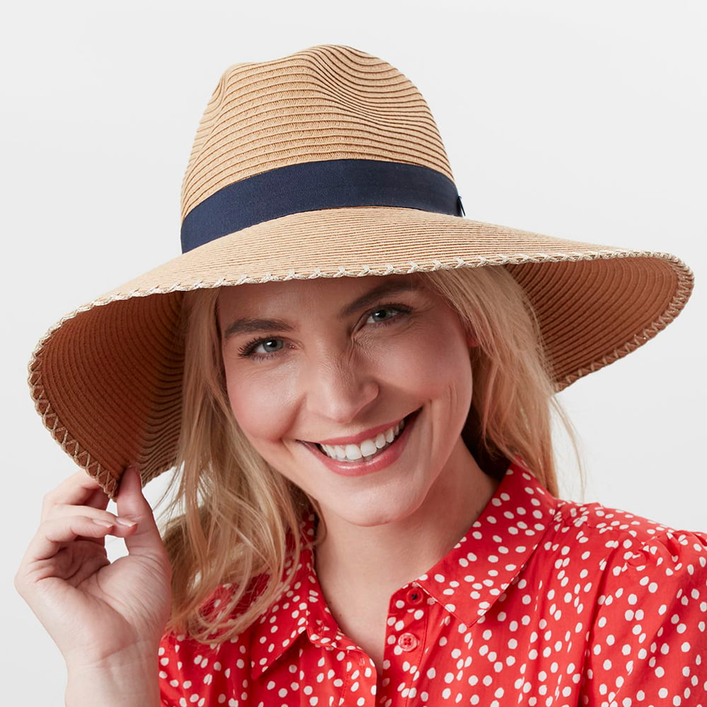 Sombrero Fedora Sia de ala ancha verano de Joules - Natural