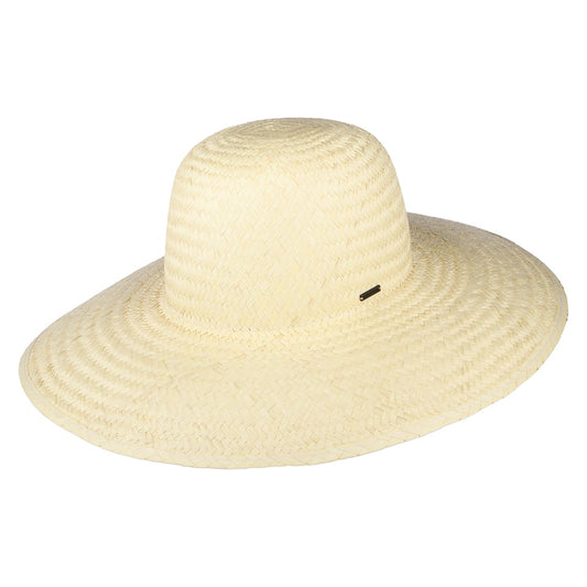 Sombrero de Sol Janae de ala ancha de paja toyo de Brixton - Natural