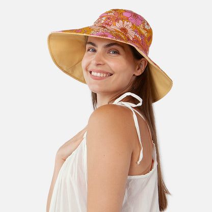 Sombrero de Sol Hamuty de algodón de Barts - Naranja-Rosa