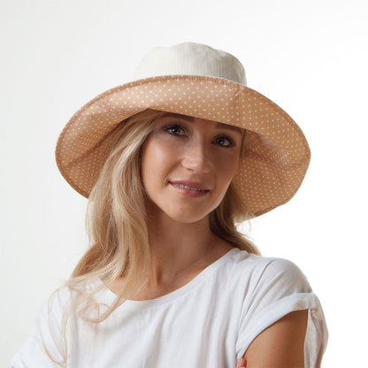 Sombrero de Sol Soleil plegable para mujer de sur la tête - Beige