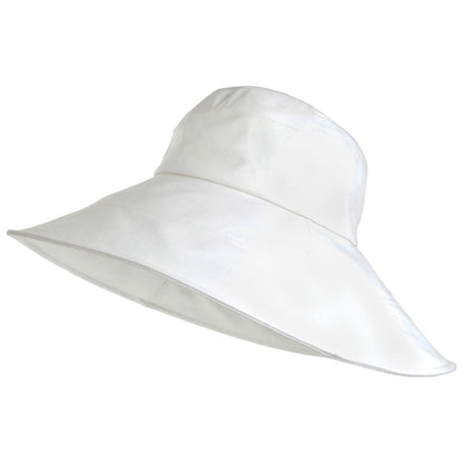Sombrero de Sol Monaco plegable para mujeres de sur la tête - Blanco