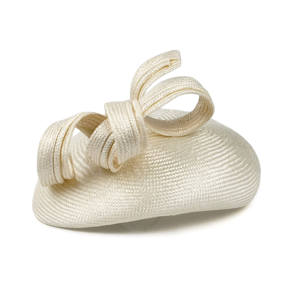 Sombrero Pillbox mujeres Duchess Of Cambridge de paja de Whiteley - Blanco Marfil