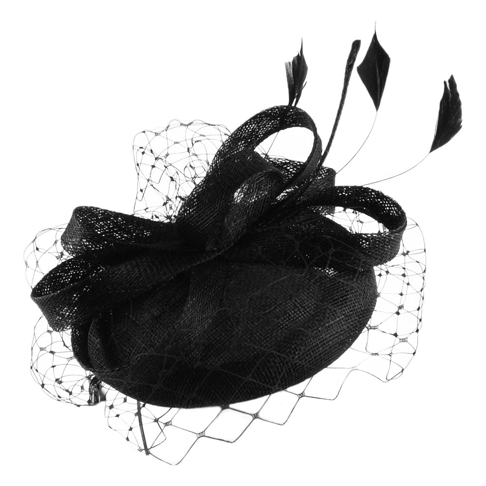 Sombrero Pillbox Lydia de Failsworth - Negro