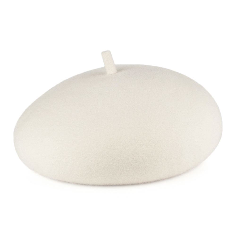 Sombrero Pillbox Sussex Boina de Whiteley - Blanco Marfil