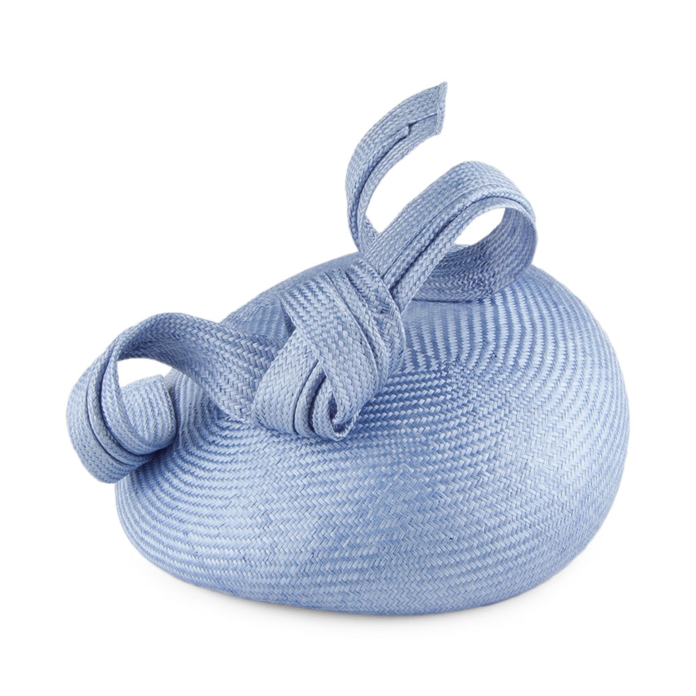 Sombrero Pillbox mujeres Duchess Of Cambridge de paja de Whiteley - Azul