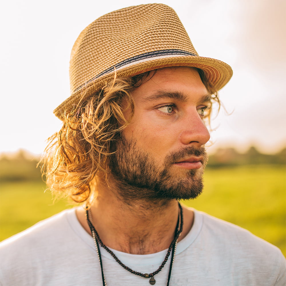 Sombrero Trilby Fluoriet Summer de Barts - Natural