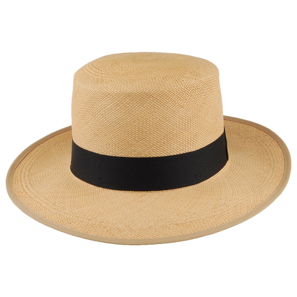 Sombrero Boater Panamá Camila de ala ancha de Christys - Natural