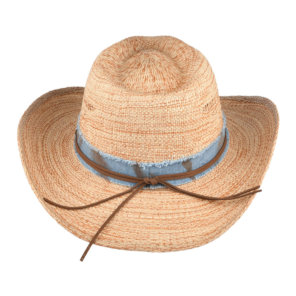 Sombrero Cowboy Tennessee de paja toyo de Stetson - Natural