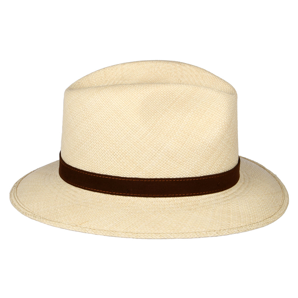 Panama Safari Fedora Hat Quito de Borsalino - Natural