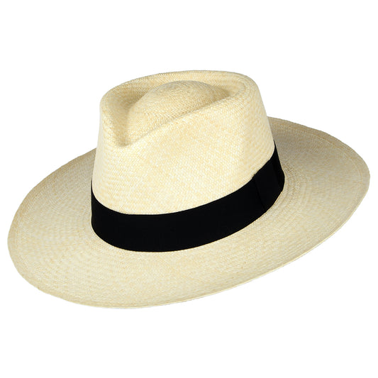 Sombrero Panamá Fedora C - Crown de Jaxon & James - Natural