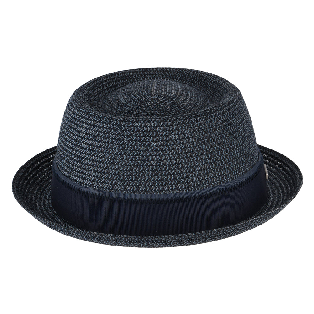 Sombrero Pork Pie de paja toyo de Stetson - Azul