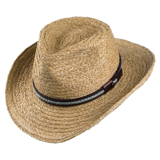 Sombrero Outback de paja El Paso de Jaxon & James - Natural