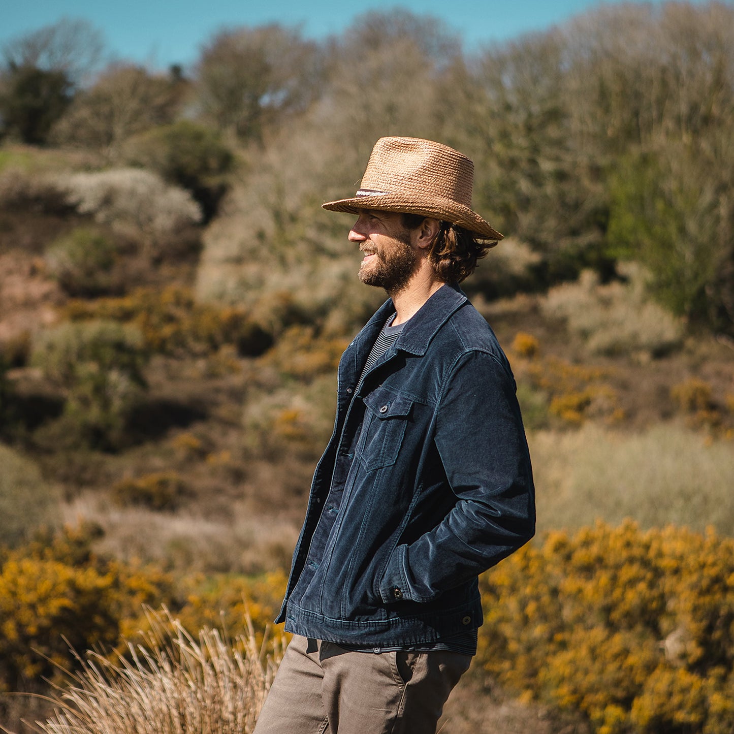 Sombrero Outback de paja El Paso de Jaxon & James - Natural