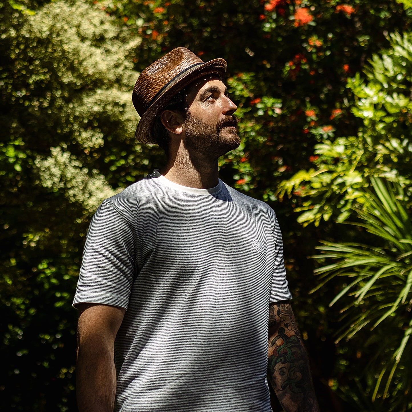 Sombrero de paja Trilby Tribeca de Jaxon & James - Marrón