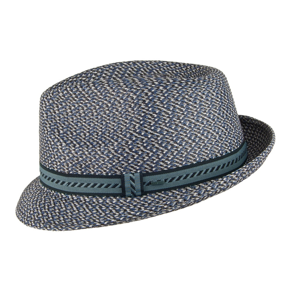 Sombrero Trilby Mannes de Bailey - Azul Marino y Mezcla de tonalidades