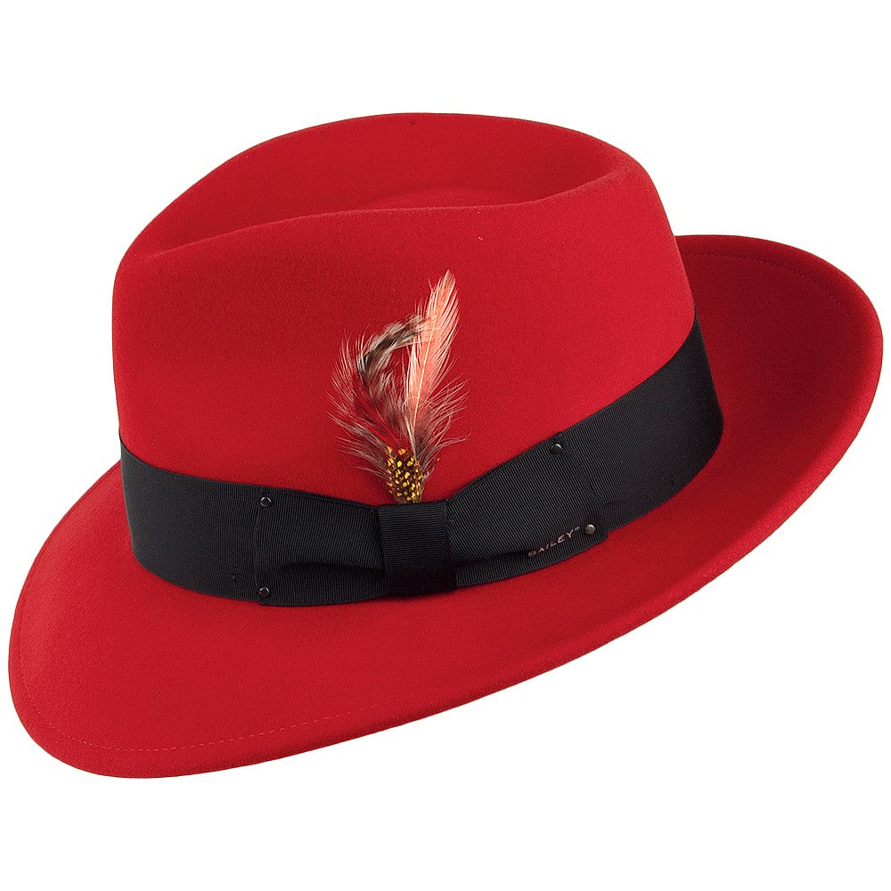 Sombrero Fedora 7002 plegable de Bailey - Rojo
