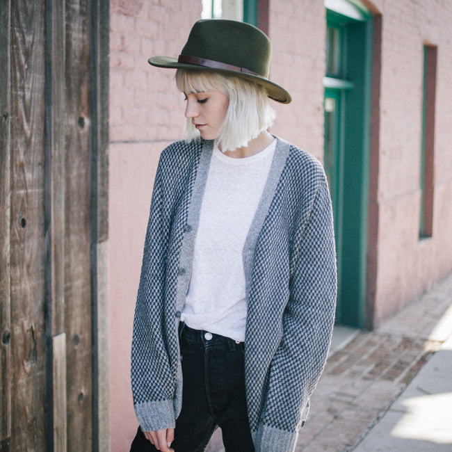 Sombrero Fedora Messer de Brixton - Verde OIiva Claro