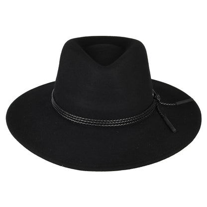 Sombrero Outback Piston de fieltro de lana de Bailey - Negro