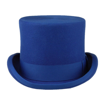Sombrero de copa de fieltro de lana de Denton - Azul Real