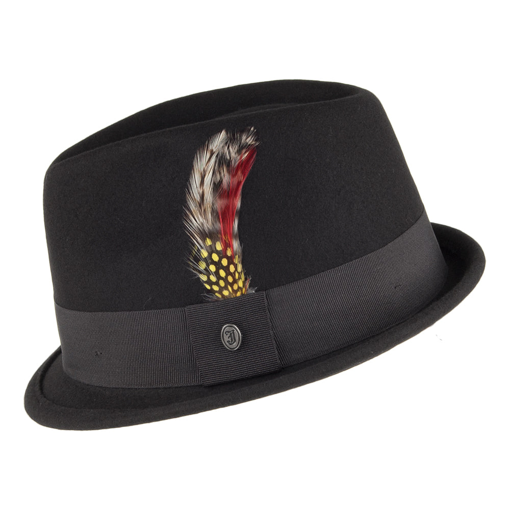Sombrero Trilby Dekker plegable de Jaxon & James - Negro