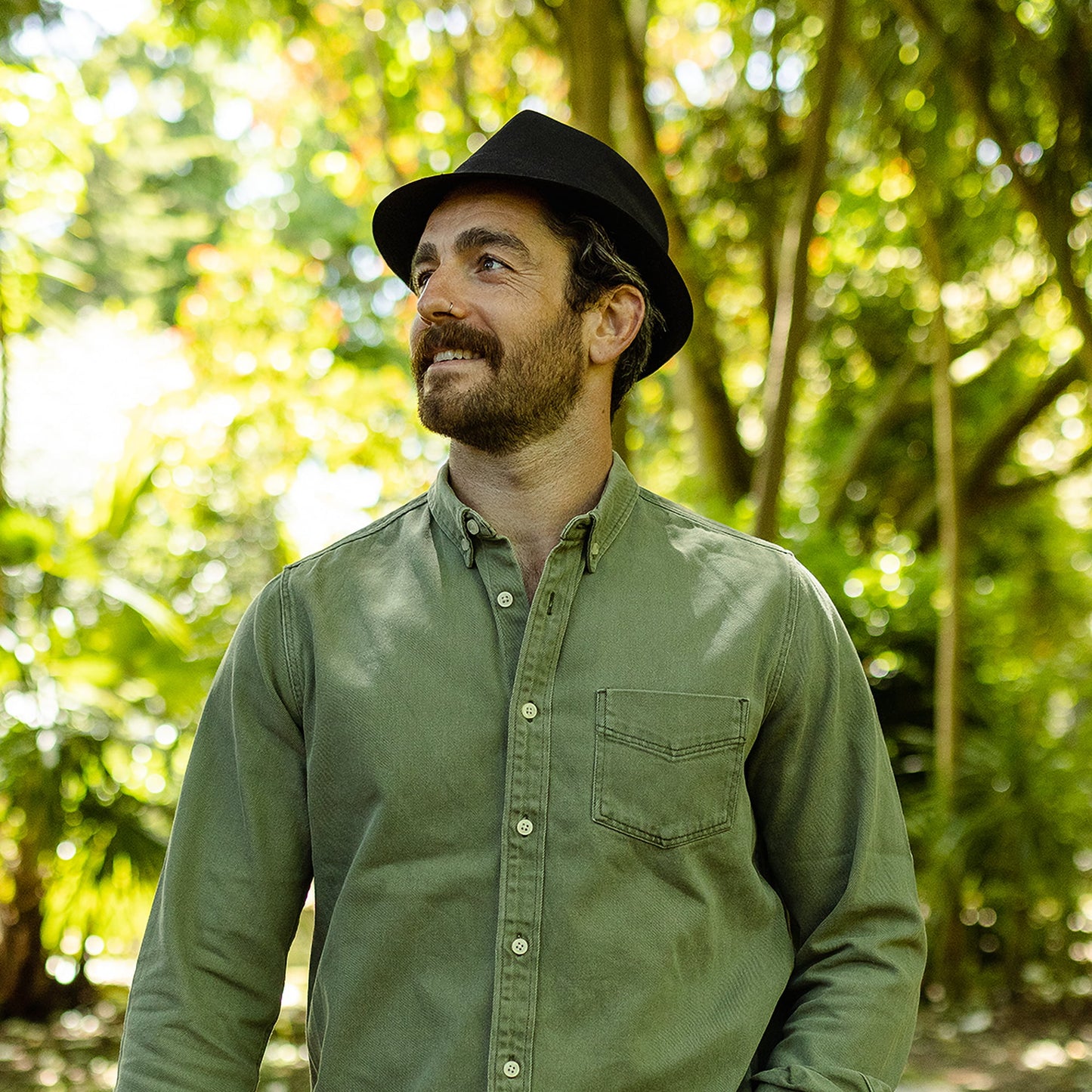 Sombrero Trilby de algodón de Jaxon & James - Negro