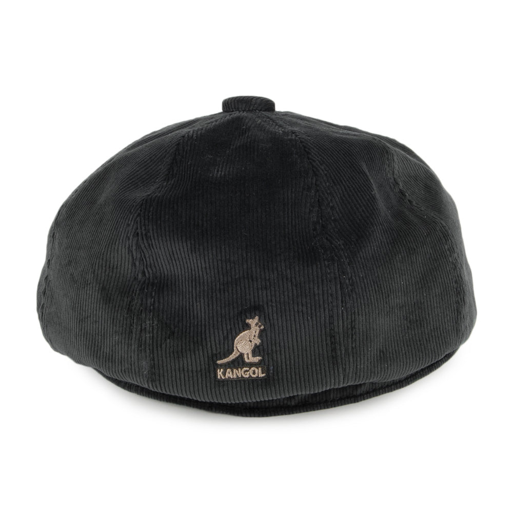 Gorra Newsboy Hawker de pana de Kangol - Negro