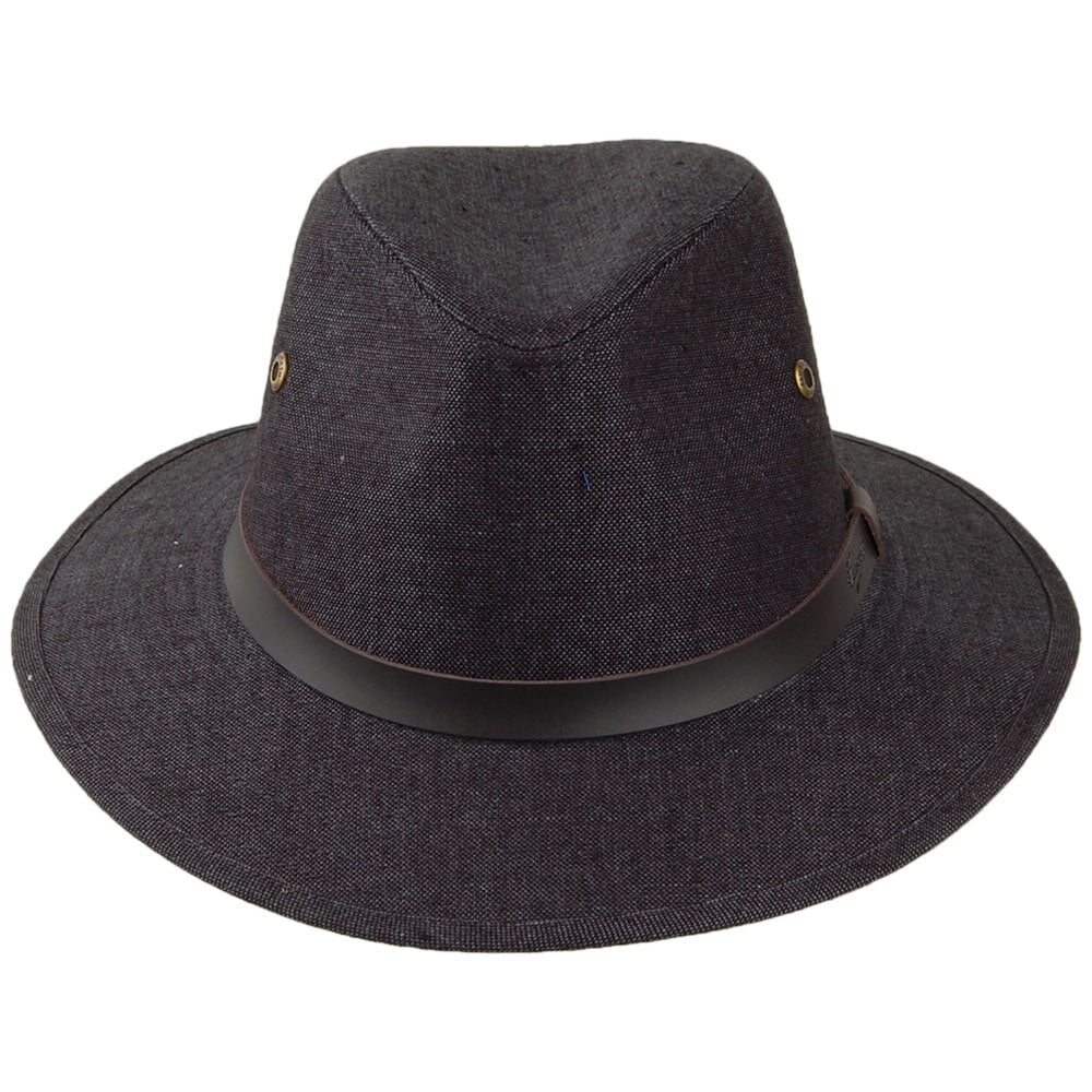 Sombrero Safari de lino irlandés de Failsworth - Antracita