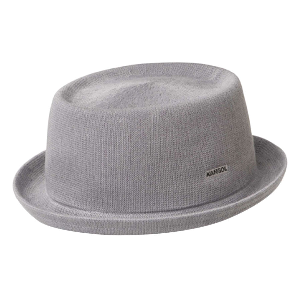 Sombrero Pork Pie Bamboo Mowbray de bambú de Kangol - Gris