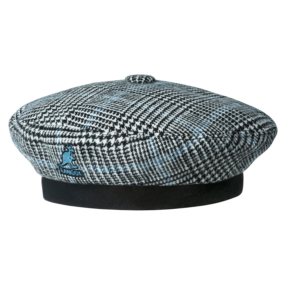 Boina Show Your Teeth a cuadros de Kangol - Negro-Azul
