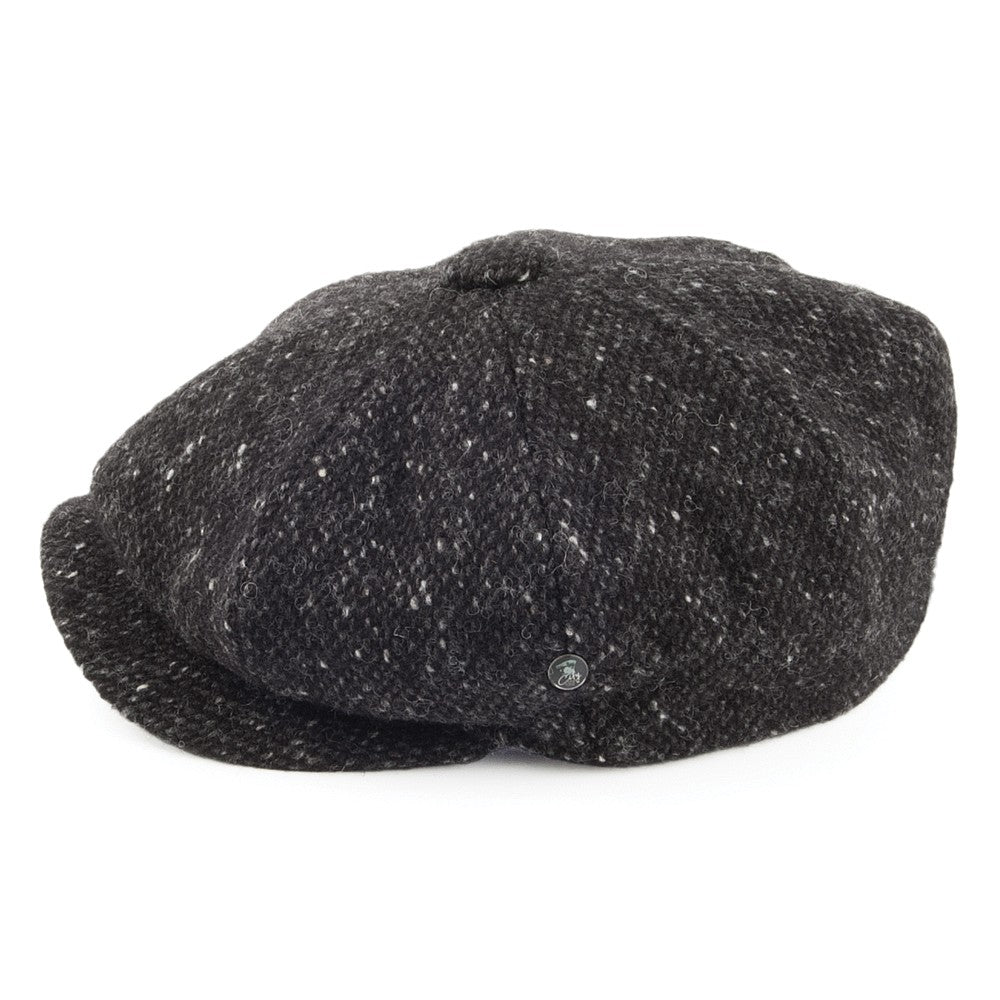 Gorra Newsboy Tweed Donegal Marl de City Sport - Antracita
