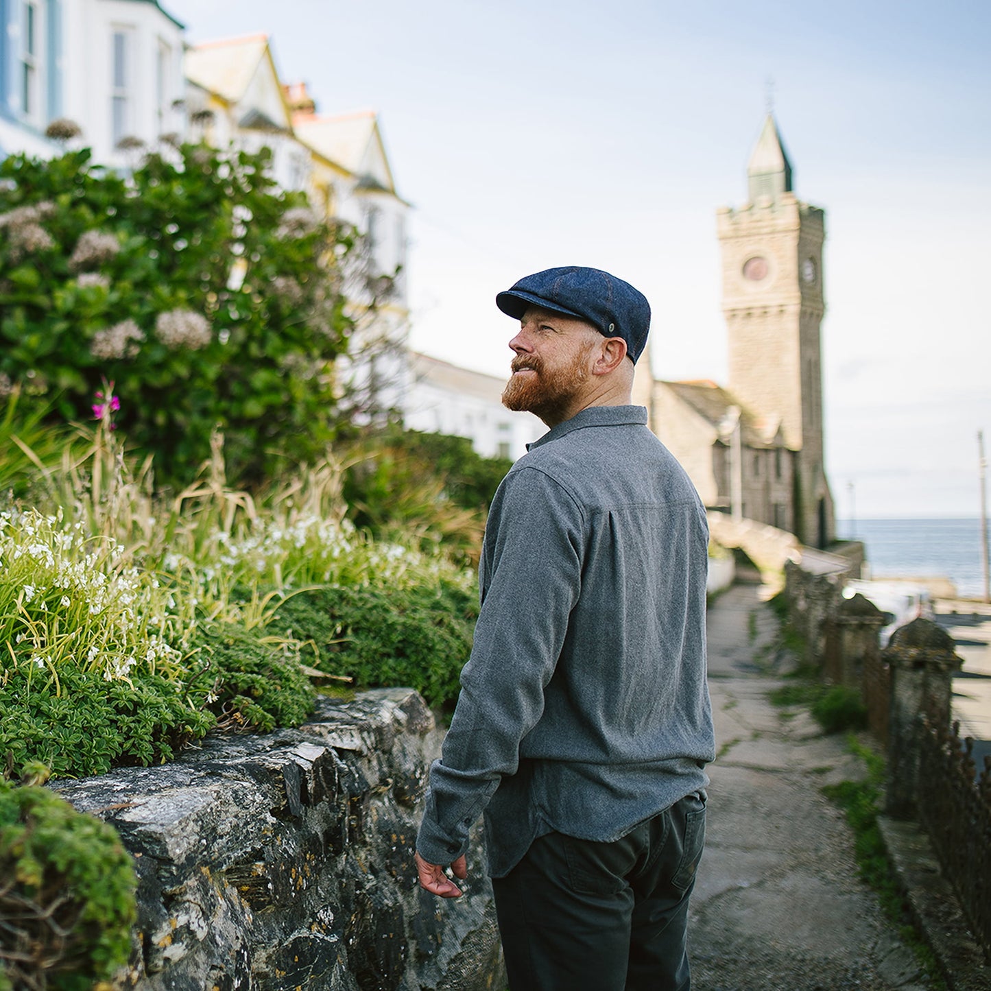 Gorra vaquera Newsboy de Jaxon & James - Azul Oscuro