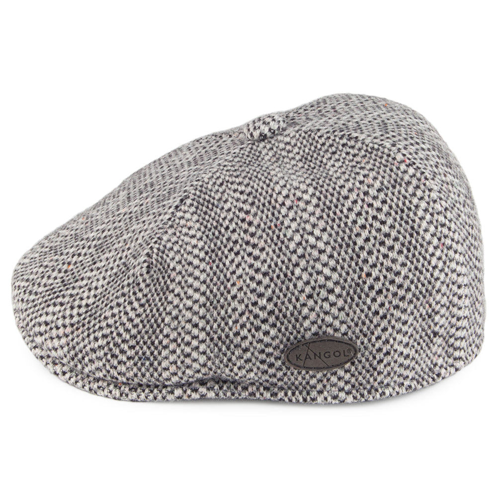 Gorra plana 507 de diseño de Espiga de Kangol - Gris-Negro