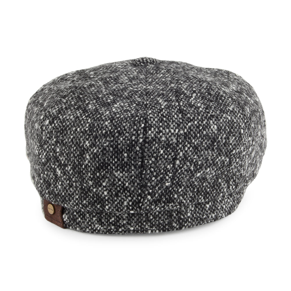 Gorra Newsboy Hatteras de Tweed Donegal de Stetson - Antracita