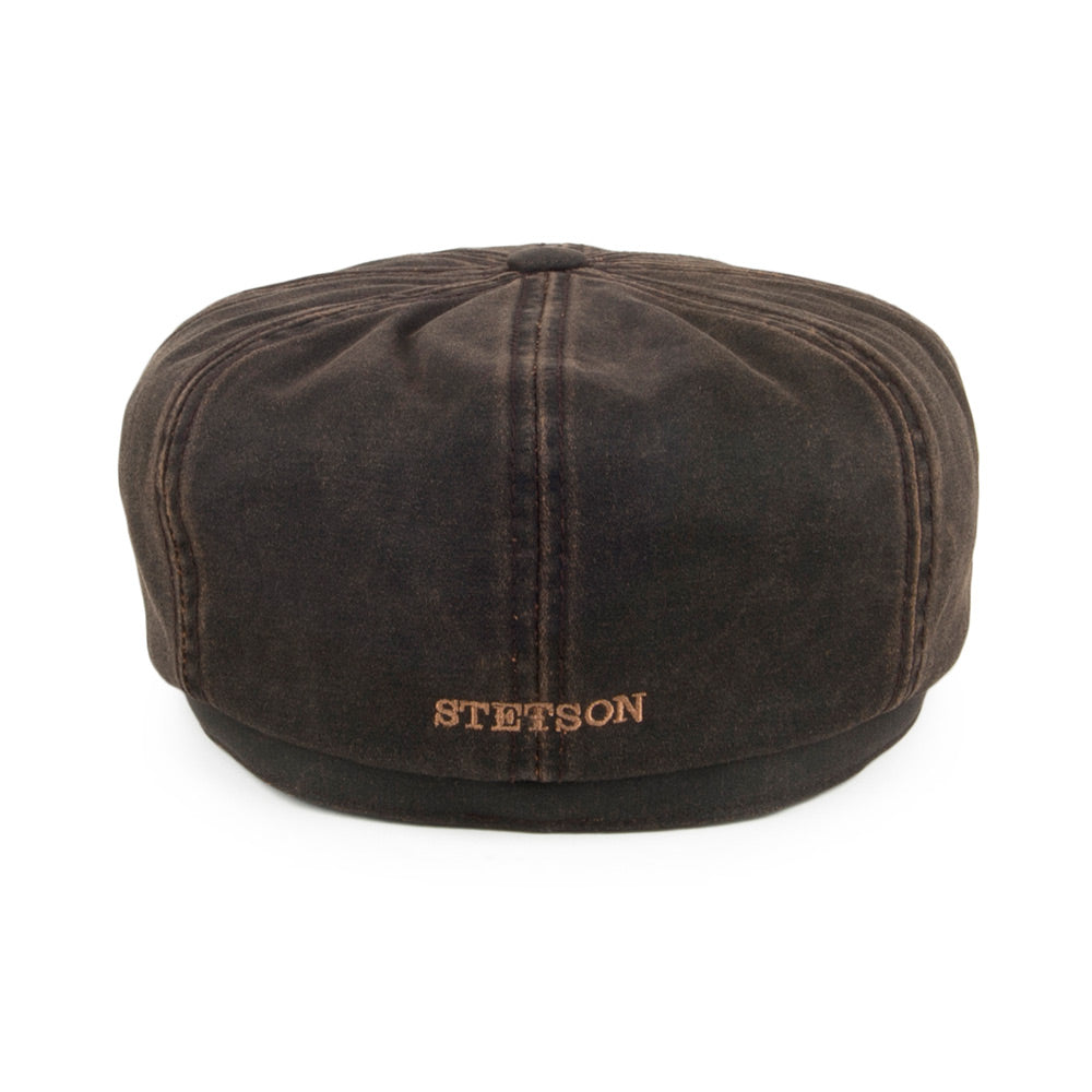 Gorra Newsboy Hatteras Cope resistente al agua de Stetson - Marrón