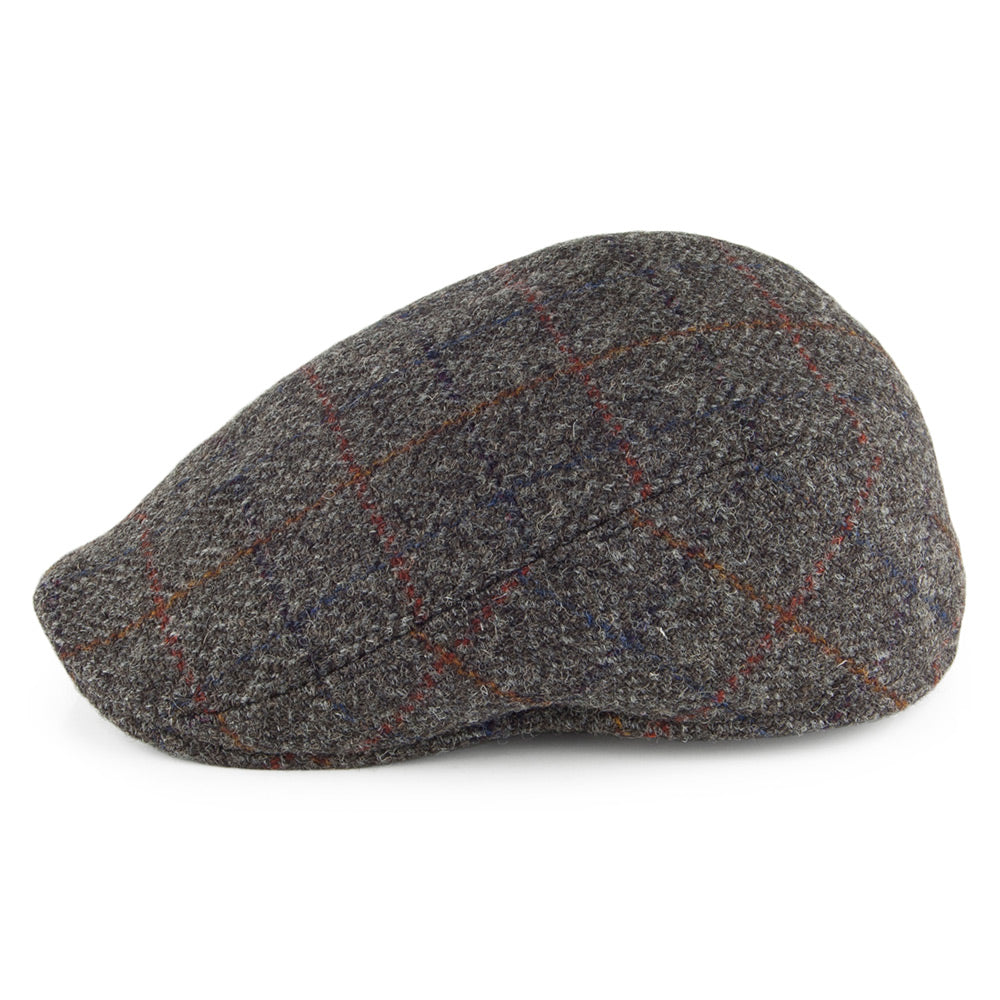 Gorra plana Ascot de HARRIS TWEED de Crambes - Gris