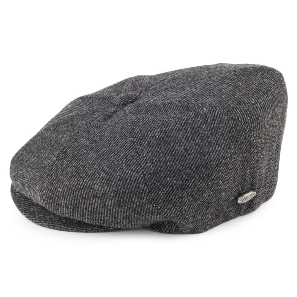 Gorra Newsboy Galvin de sarga de lana de Bailey - Antracita