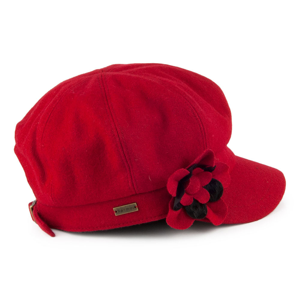 Gorra Baker Boy Lydia de Betmar - Rojo