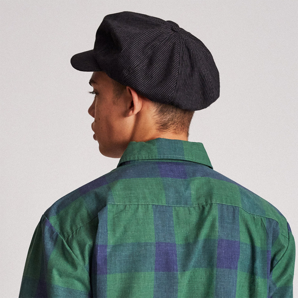 Gorra Newsboy Cal de Brixton - Azul Marino-Gris