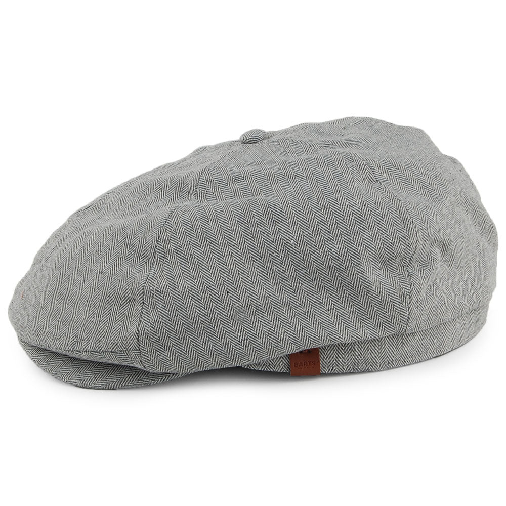 Gorra Newsboy Jamaica diseño de espiga de Barts - Gris