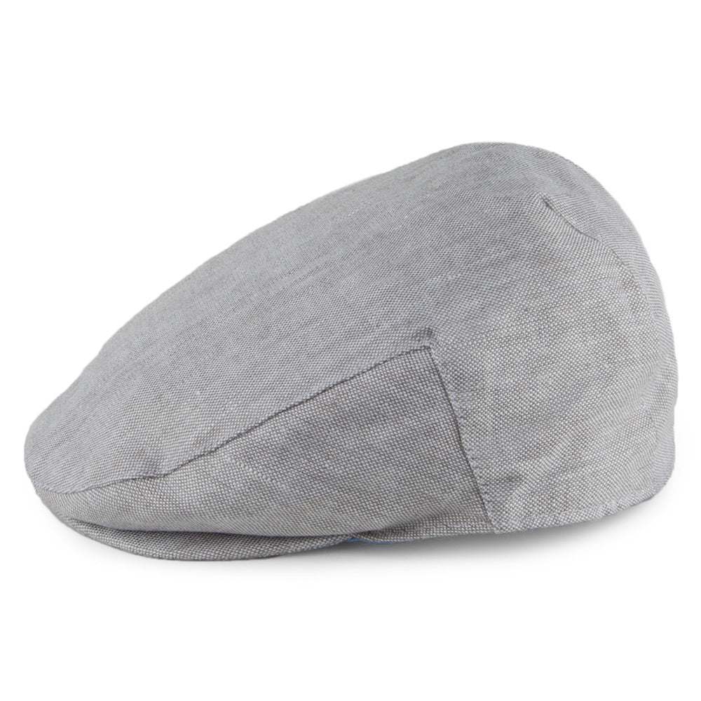 Gorra plana de lino de Failsworth - Gris Claro